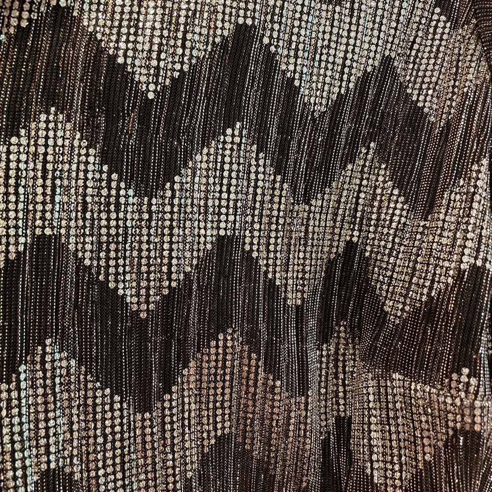 Debenhams Zig Zag Metallic Wrap Dress - Picture 7 of 8
